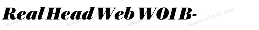 Real Head Web W01 B字体转换